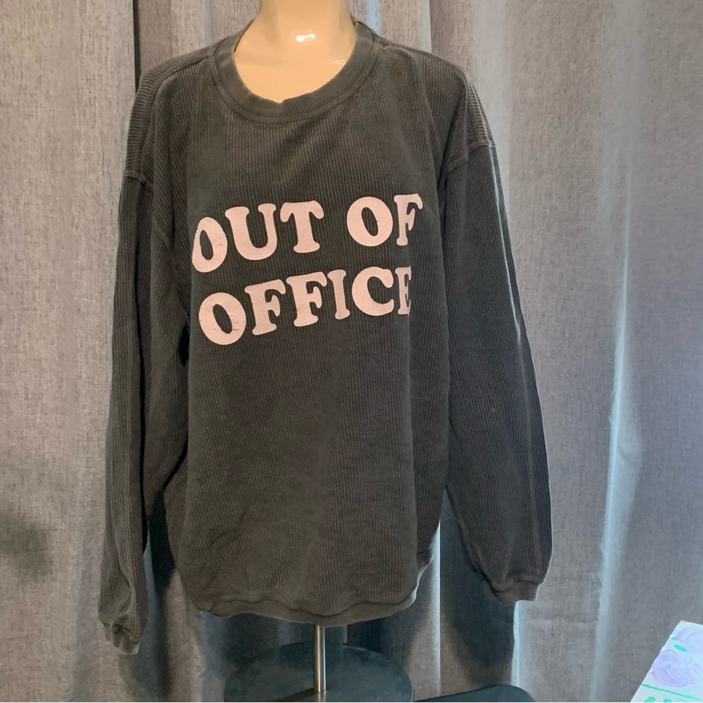 Chicka-d Cord Sweatshirt - Unisex Ribbed Pullover - “ Saturday Sunday ” . Sz M